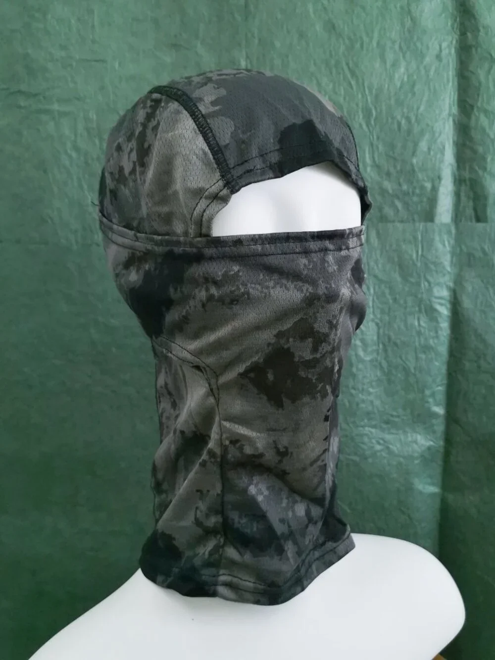 Multi Functional Black Camo Hood Mask Fast Dry Outdoor Hunting Cycling